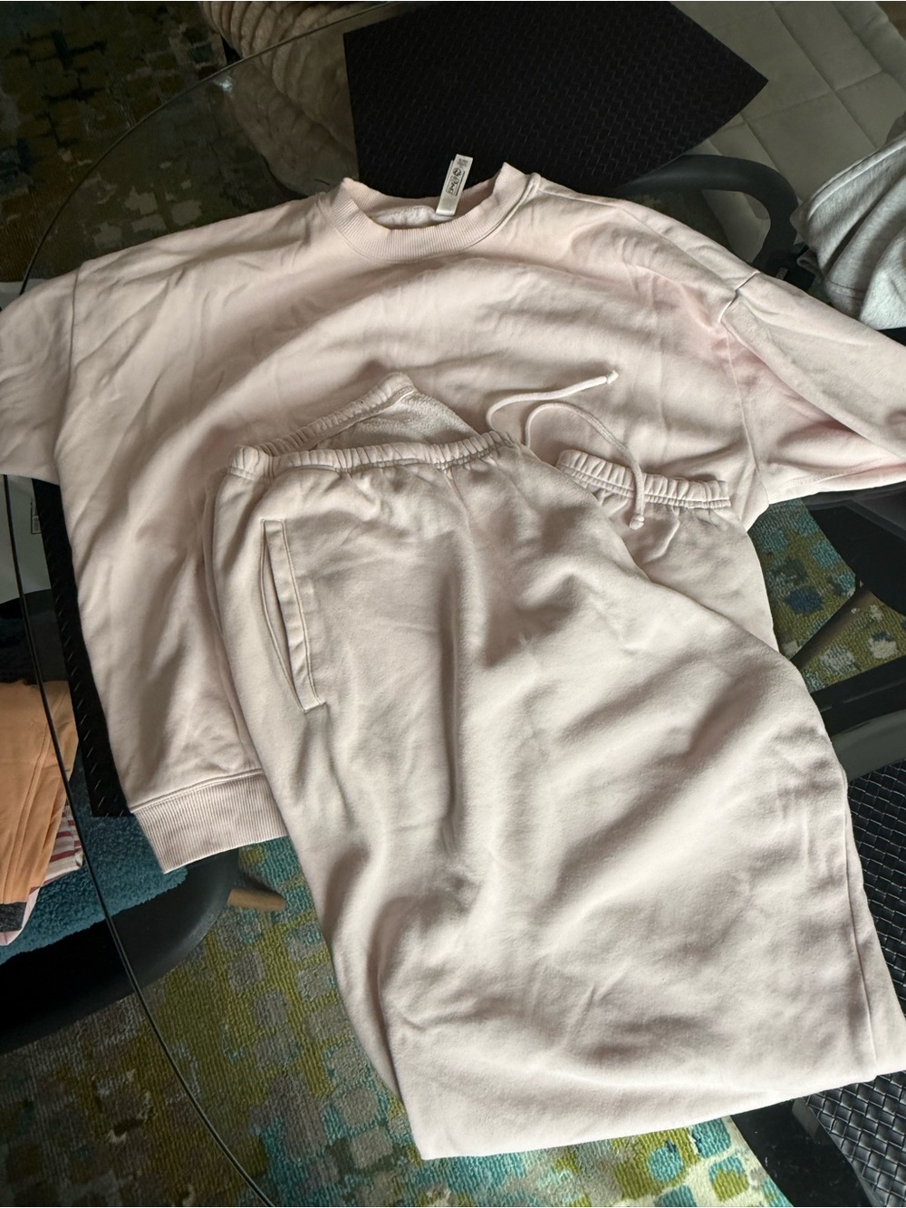 SKIMS Pale Pink Sweatshirt